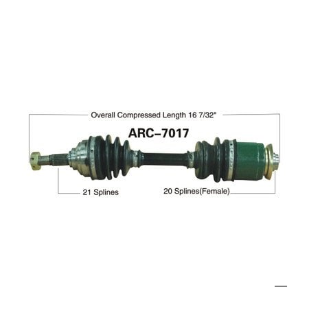 Wide Open OE Replacement CV Axle for ARCTIC FRONT LEFT 250/300/400/500 4X4 ARC-7017